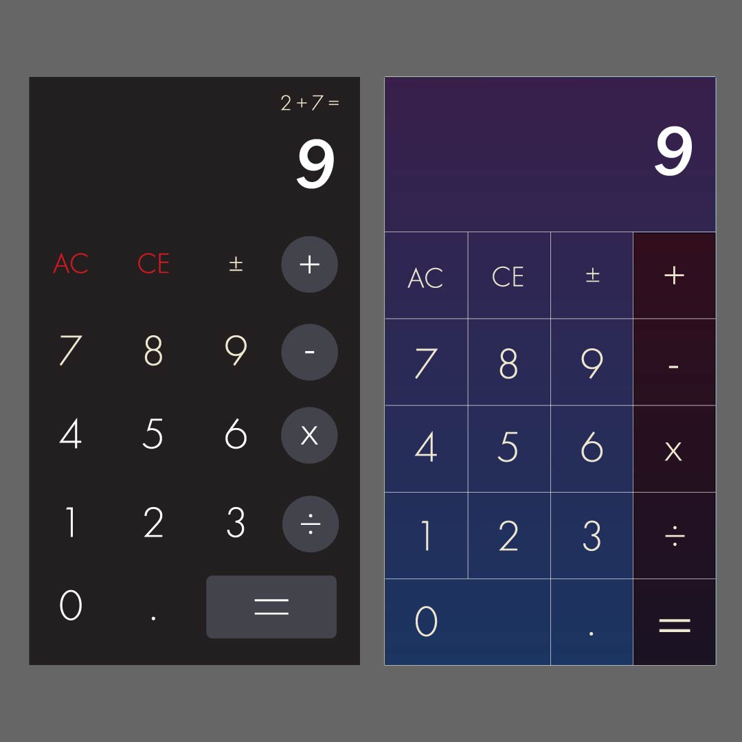 calculator designs